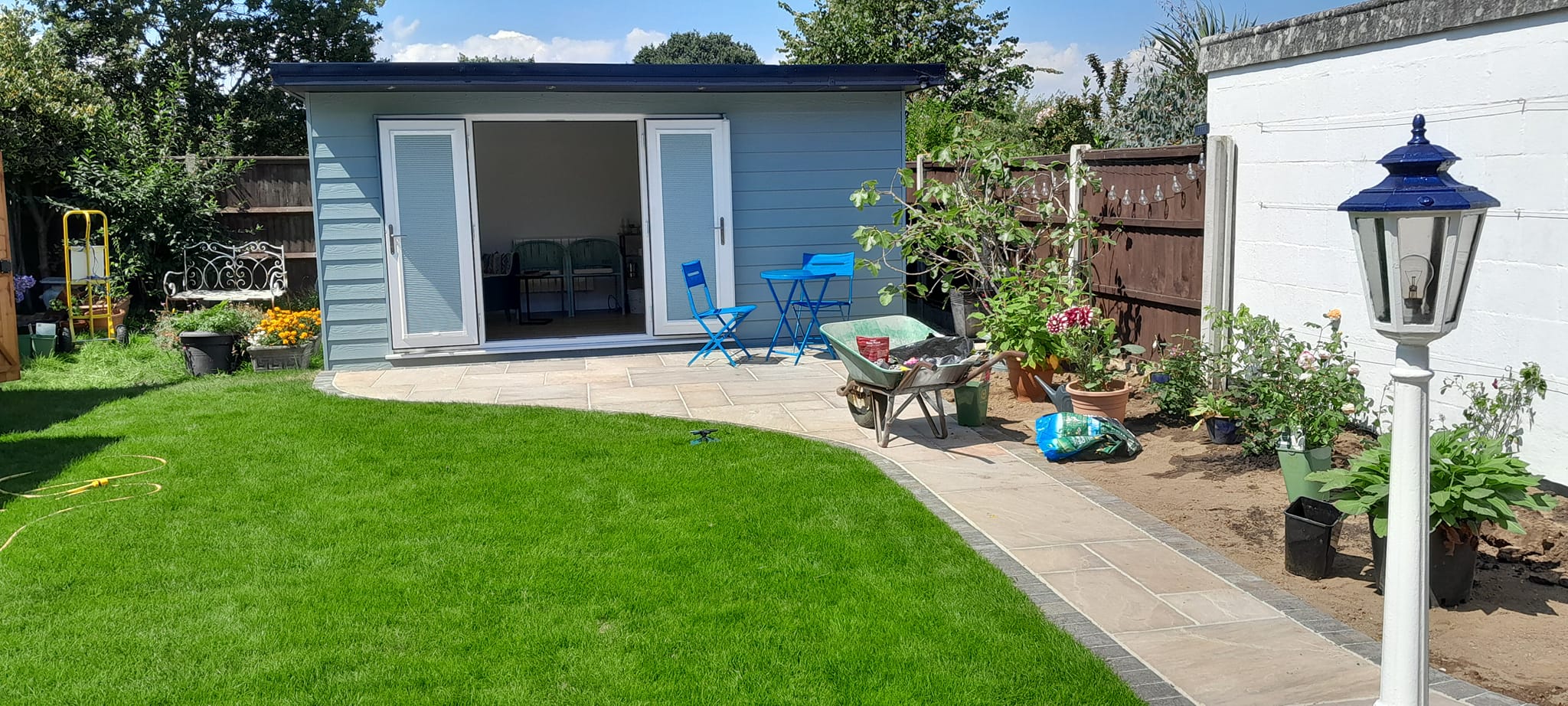 groundworks patio summer house
